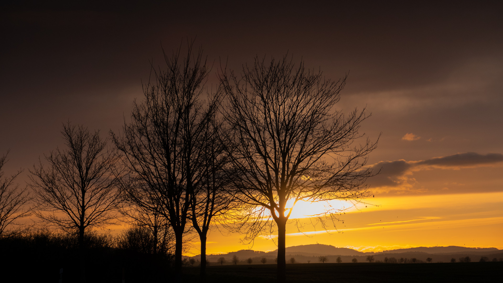 Sonnenuntergang bei Groß Umstadt