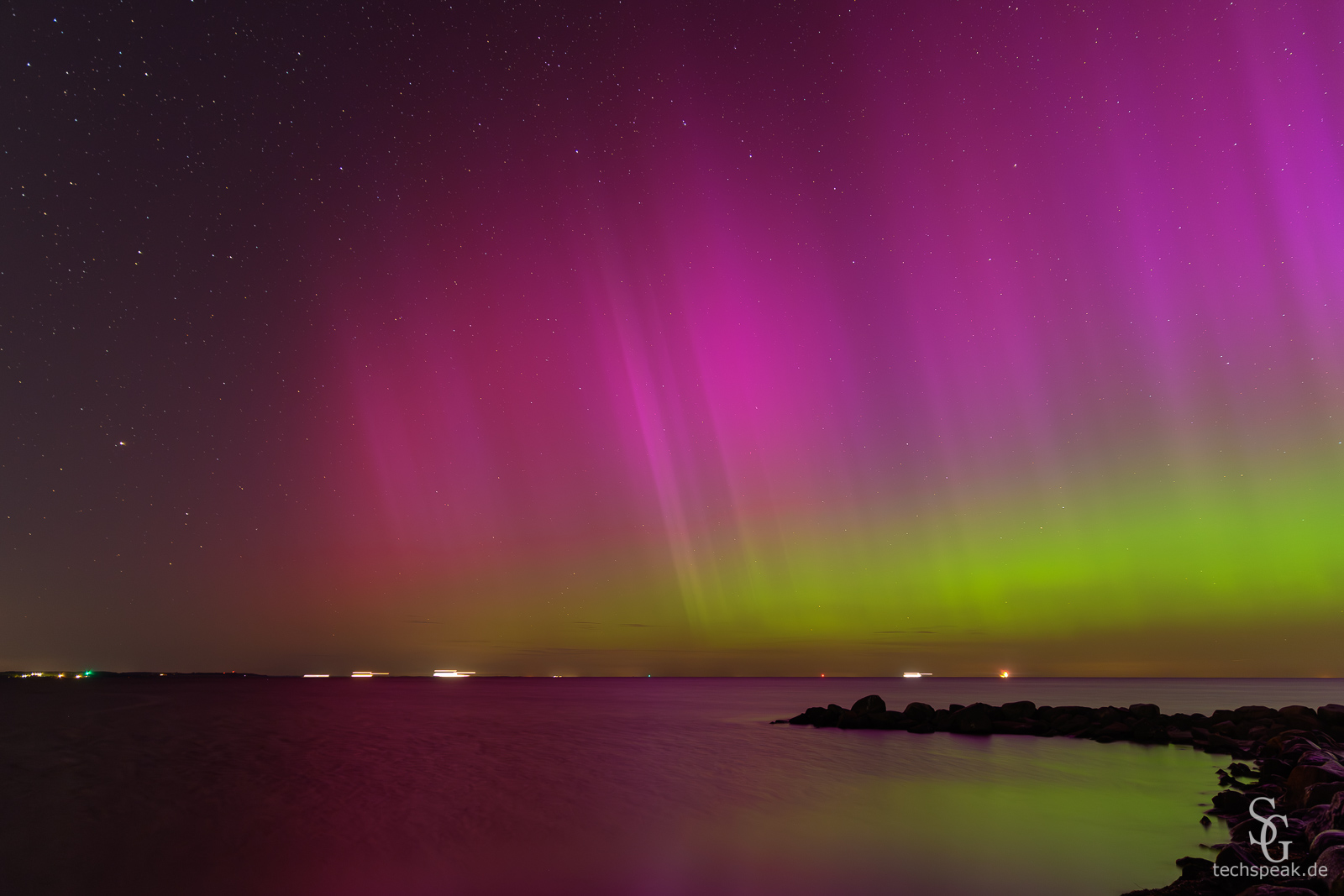 Polarlichter über Schleswig-Holstein